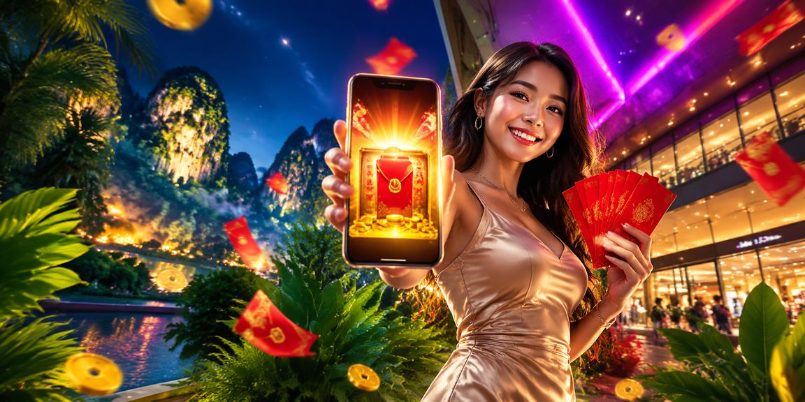 Sampul merah angpau bonus perayaan gaya Malaysia di Ipoh