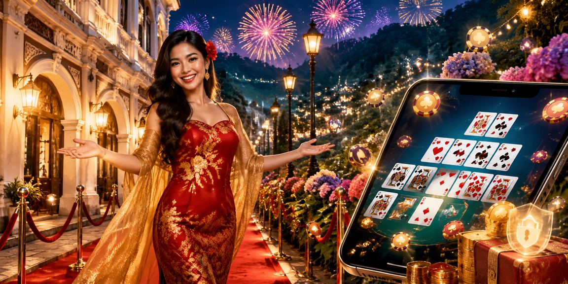 Permainan Rummy dalam gaya khas Malaysia dengan suasana keluarga