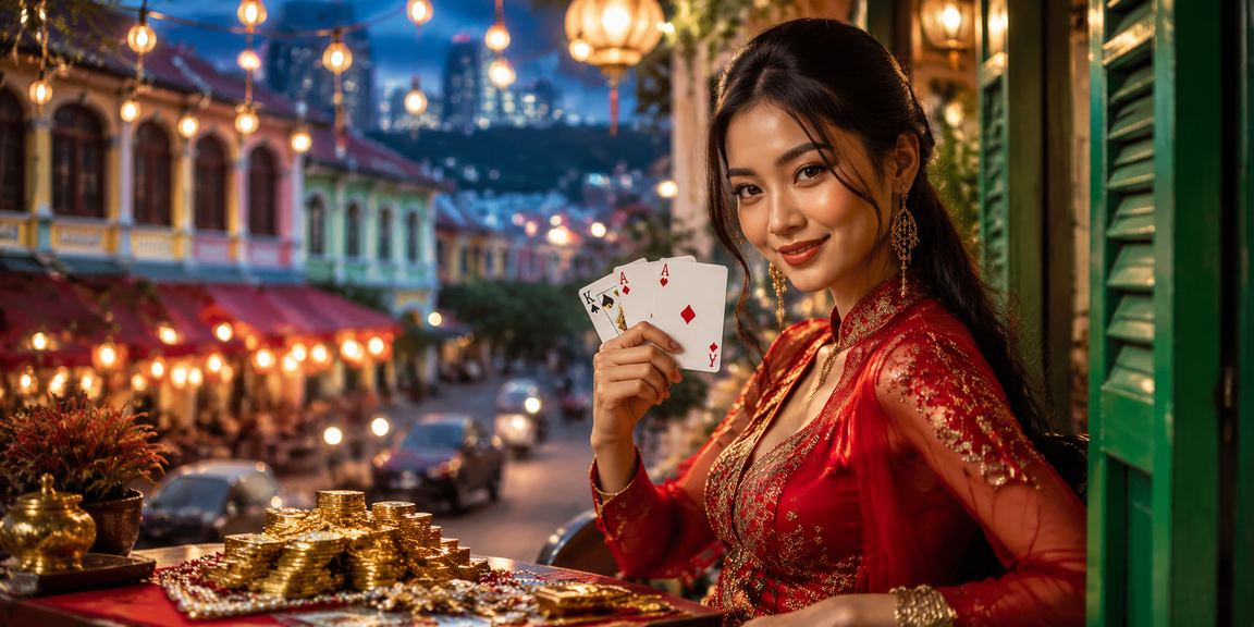 Pemain Teen Patti menikmati permainan kad di Pulau Pinang